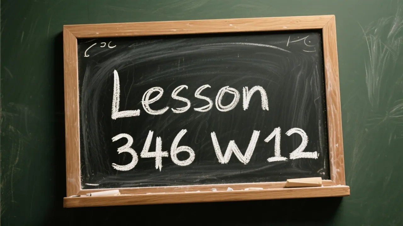 Mastering Concepts in Lesson 346 W12