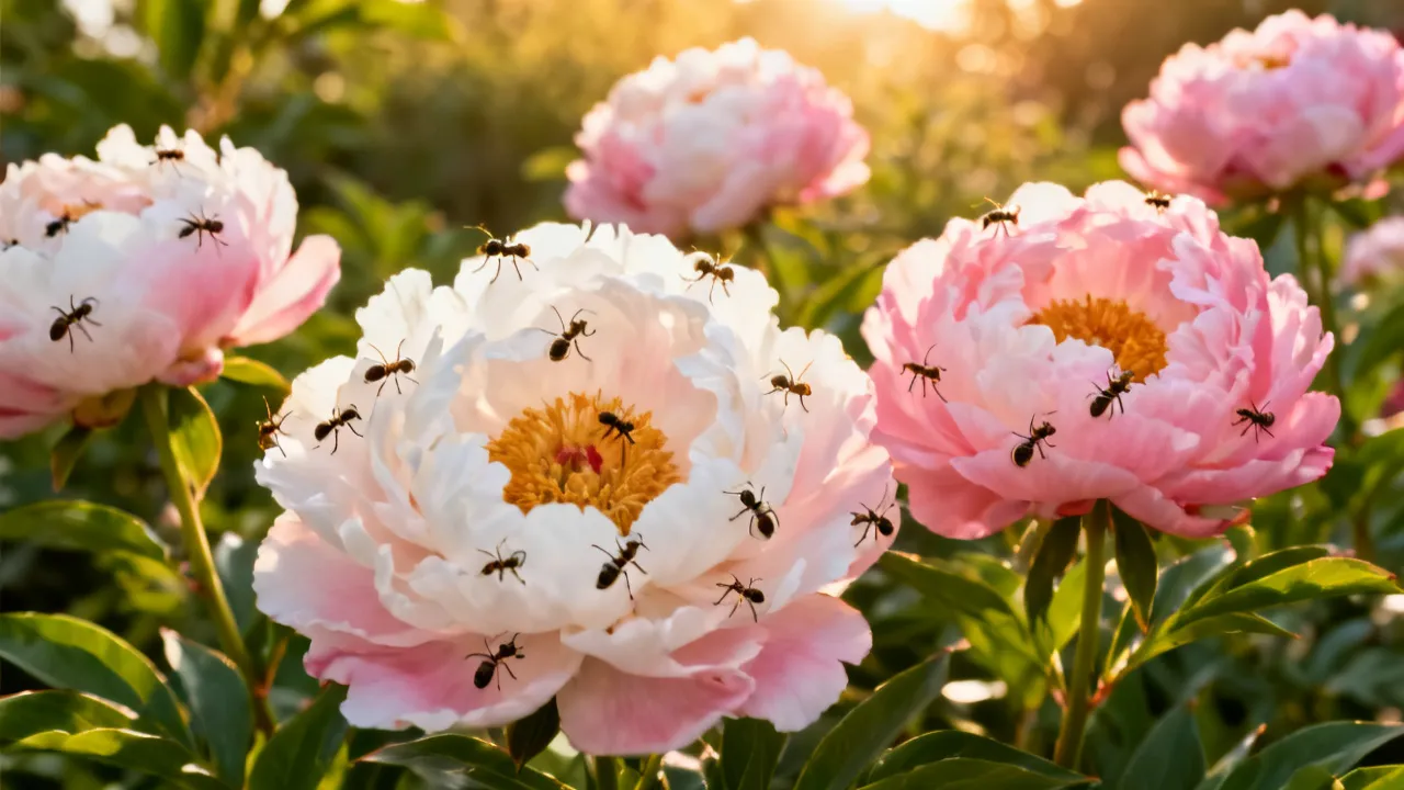 The Symbiosis of Peony and Ants