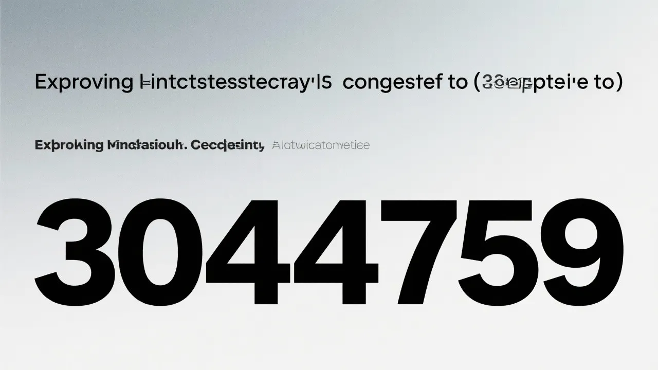 Understanding the Complexity of 3044759